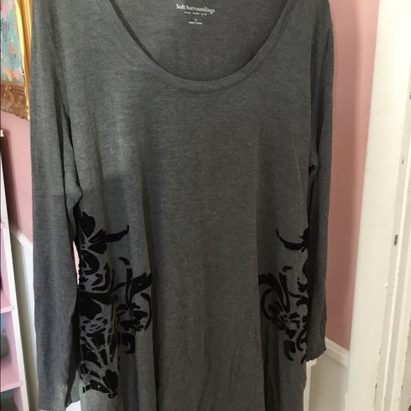 Soft Surroundings 1x top soft comfy beautiful - Picture 2 of 5